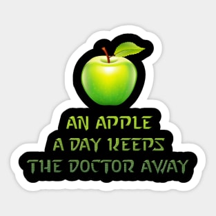 An apple the day Sticker